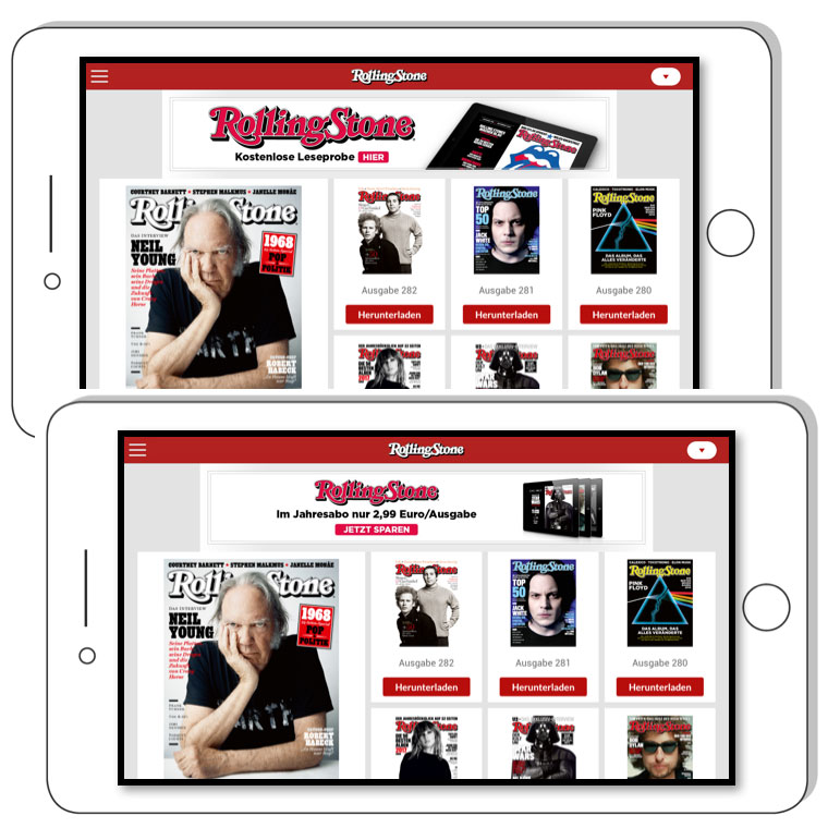 Best practice example Rolling Stone