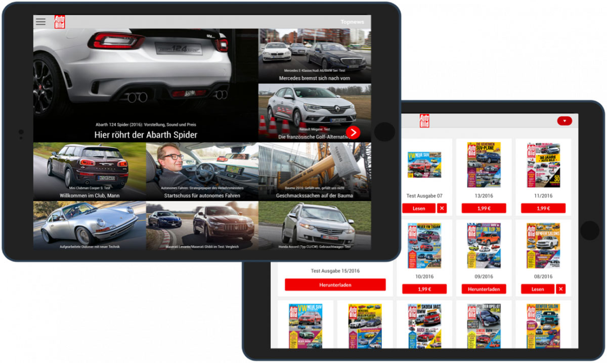 Purple DS offers the option to combine newsstand and newsfeed