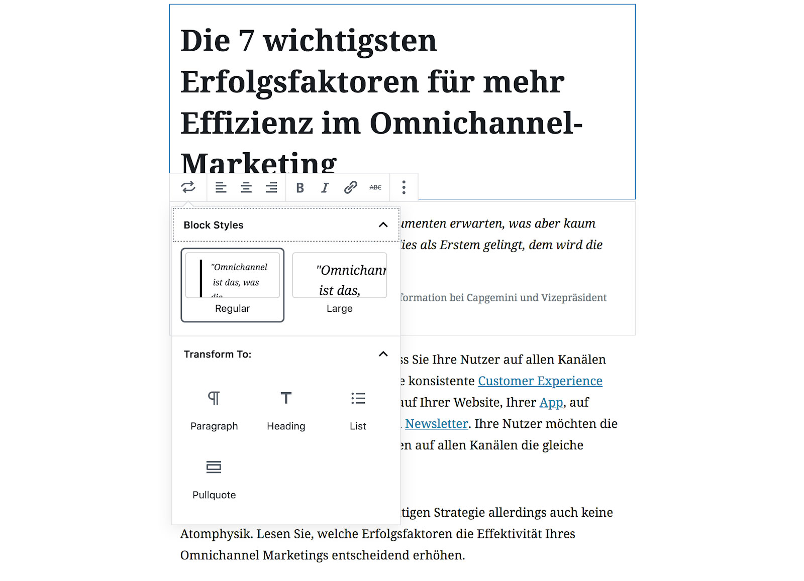 Purple DS Editor is optimised to structure your content